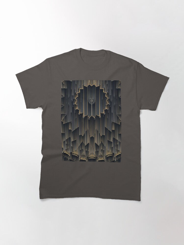 Black, Brown and Gold Motif Pattern Classic T-Shirt