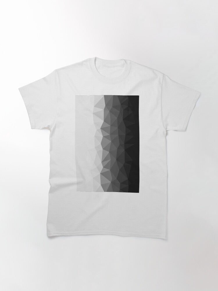 Black and White Geometric Abstract Modern Artwork Classic T-Shirt