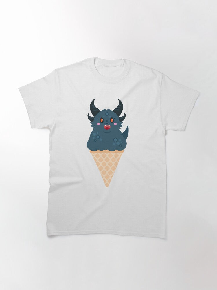 Ice Cream Dragon Black Classic T-Shirt