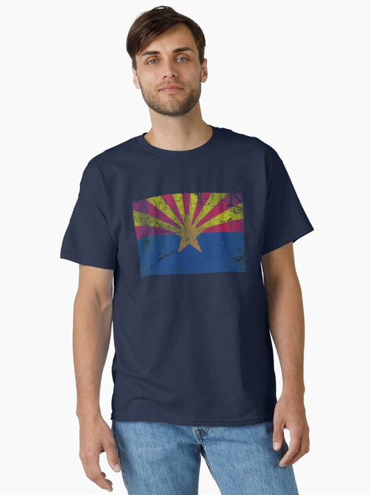 Vintage Distressed State Flag of Arizona Classic T-Shirt