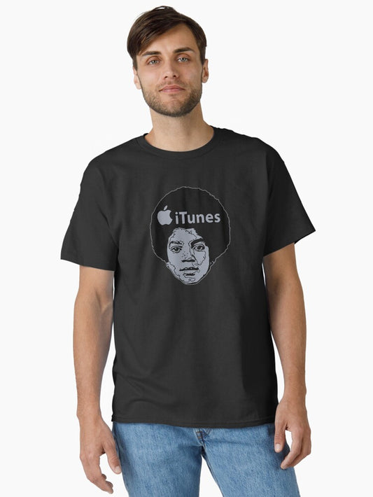 I Tunes Michael Grey Black Summer Vibe Classic T-Shirt Style001