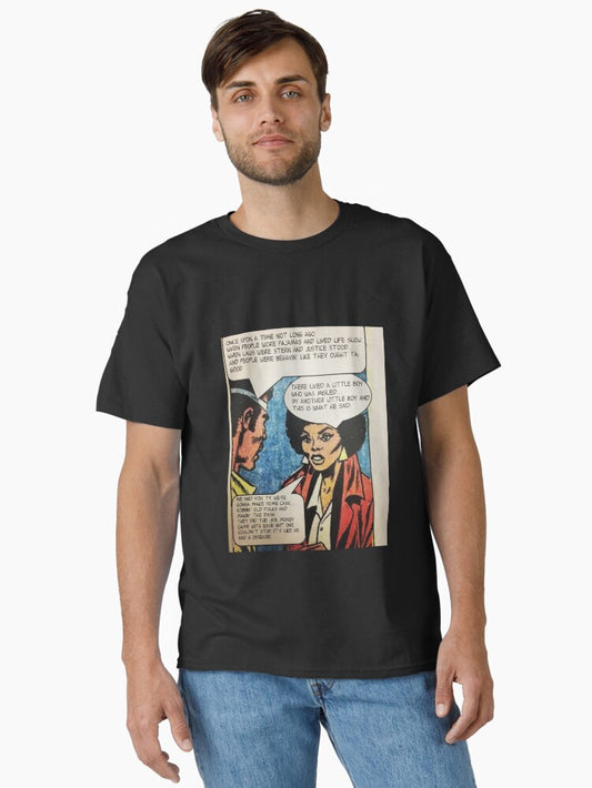 SLICK RICK'S CHILDREN STORY AND A VINTAGE COMIC STRIP Classic T-Shirt Style001