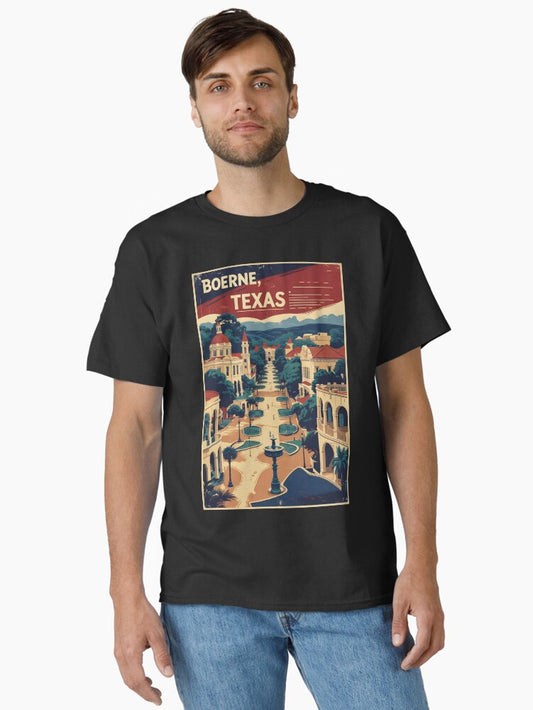 Boerne Texas USA Vintage Travel Tourism Classic T-Shirt