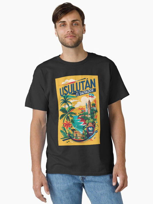 Usulutan El Salvador Vintage Travel Tourism Classic T-Shirt Style003