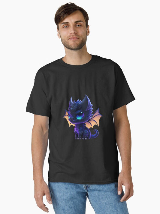 Very Cute Black Wyvern Classic T-Shirt Style009