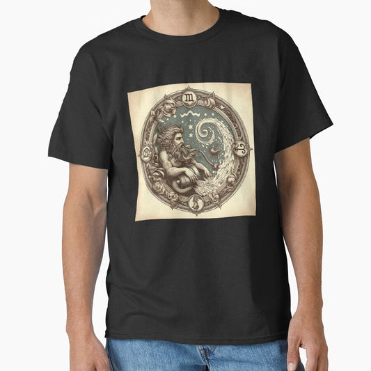 Aquarius Vintage â€“ Retro Zodiac Art Classic T-Shirt