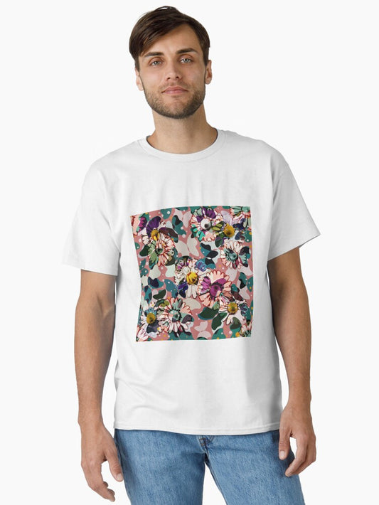 Vintage Pop Butterflies Classic T-Shirt