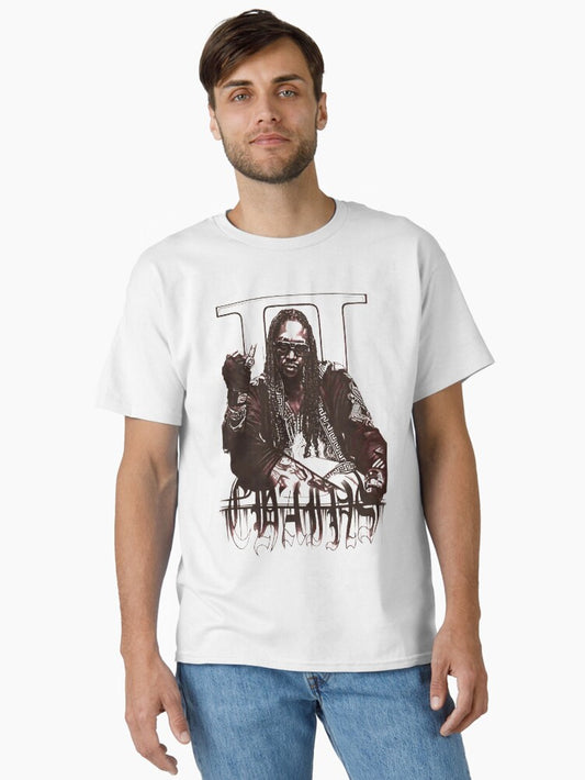 2 Chainz Black and White Art Classic T-Shirt