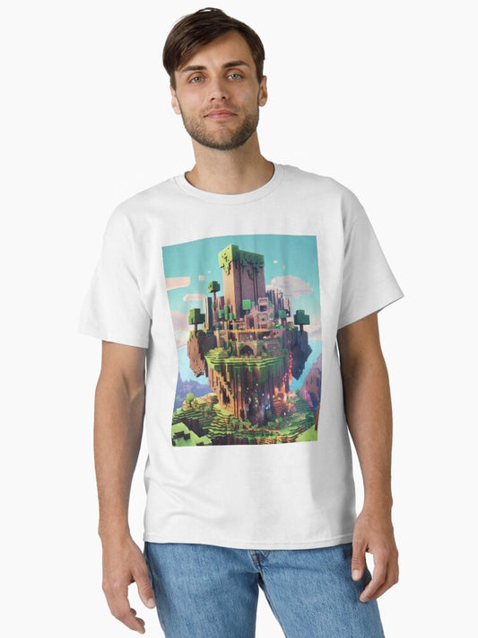 Pickaxe Power: Graphic Print Hoodie Classic T-Shirt