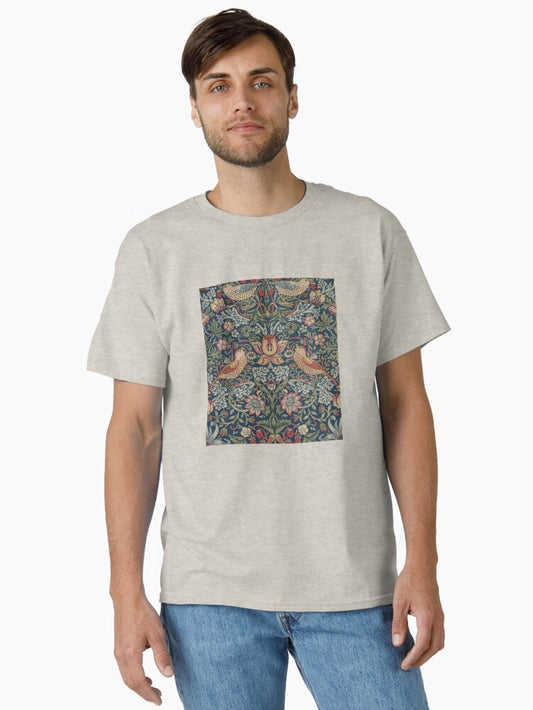 Vintage floral fabric - Antique patterns Classic T-Shirt Style002