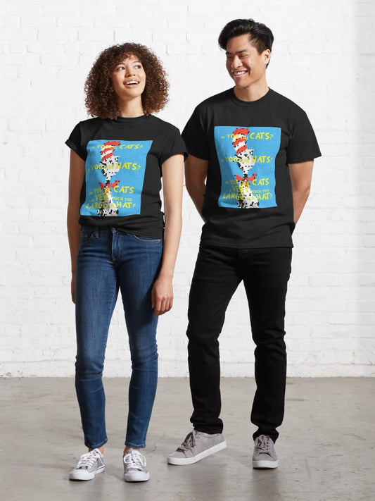 "The Cat… in a very much too large of a hat?" Classic T-Shirt