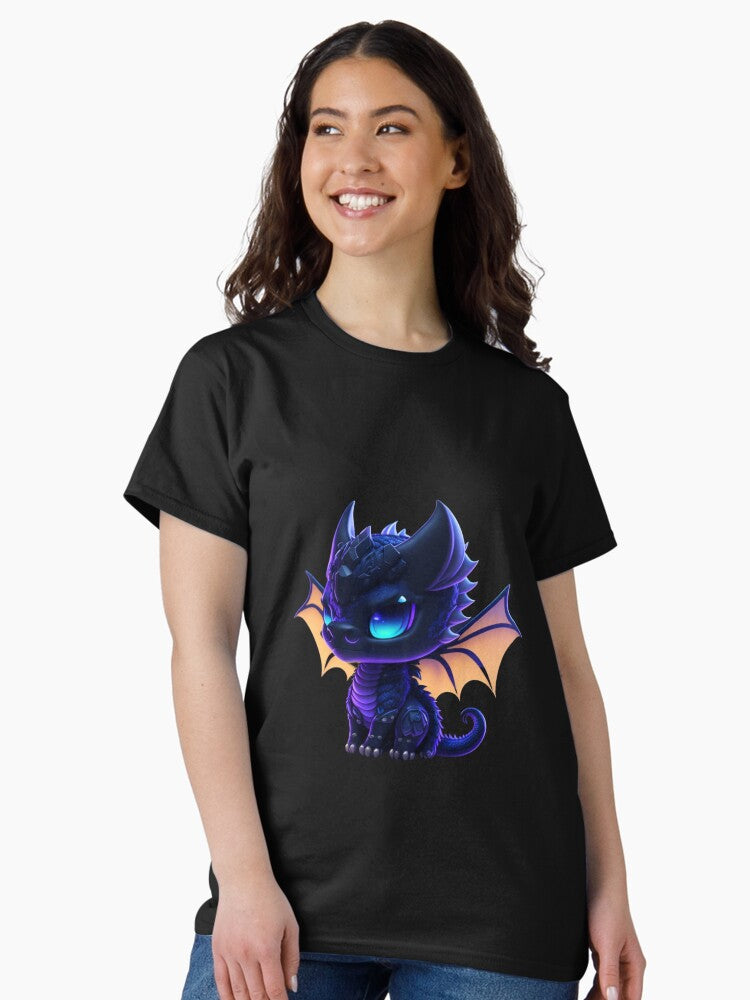 Very Cute Black Wyvern Classic T-Shirt Style009