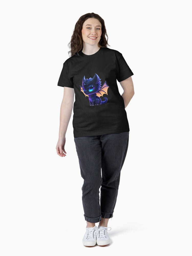 Very Cute Black Wyvern Classic T-Shirt Style009
