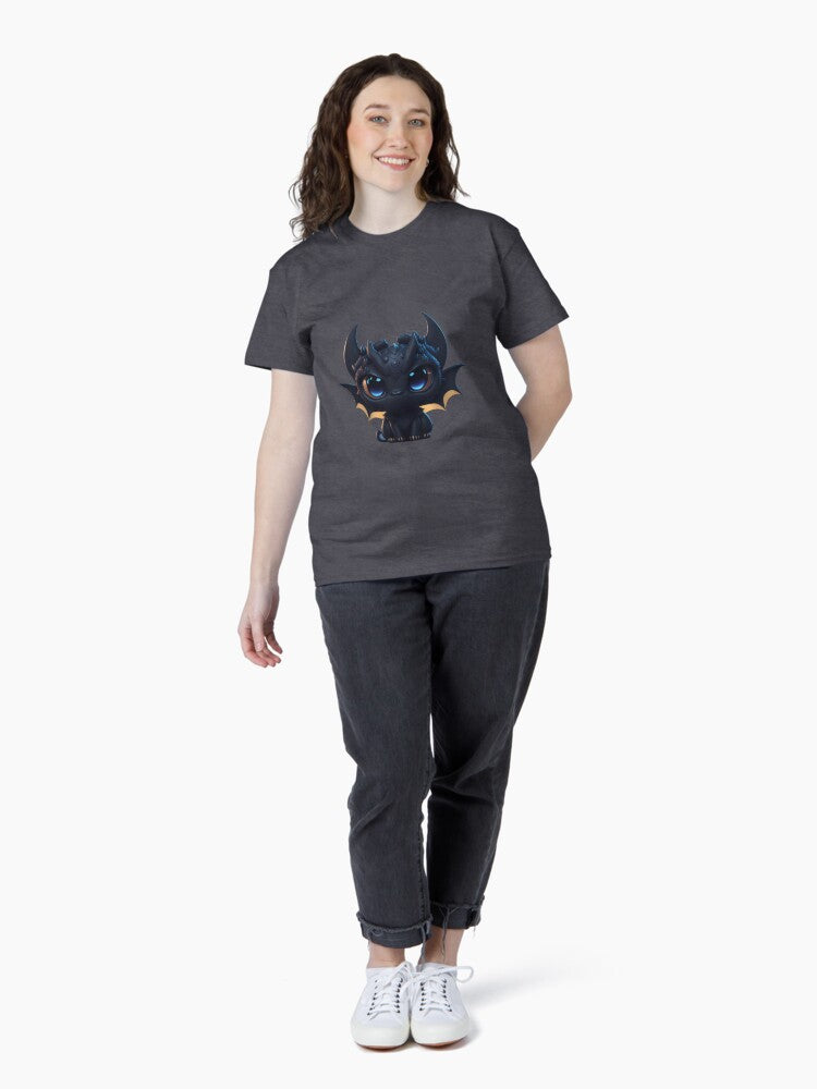 Very Cute Black Wyvern Classic T-Shirt Style014