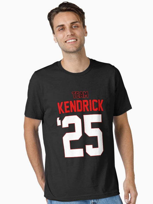 Team Kendrick - Red, White and Black '25 Essential T-Shirt