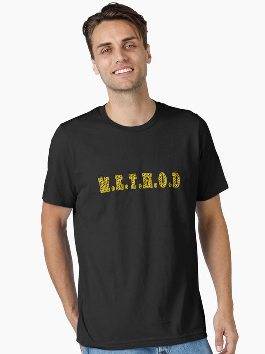 M.E.T.H.O.D - METHOD MAN. YELLOW/BLACK Essential T-Shirt