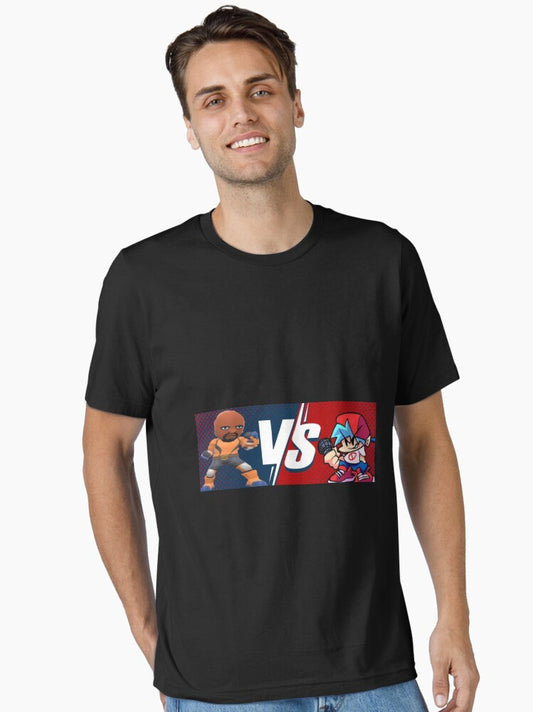 Friday Night Funkin boyfriend VS Matt black background Essential T-Shirt