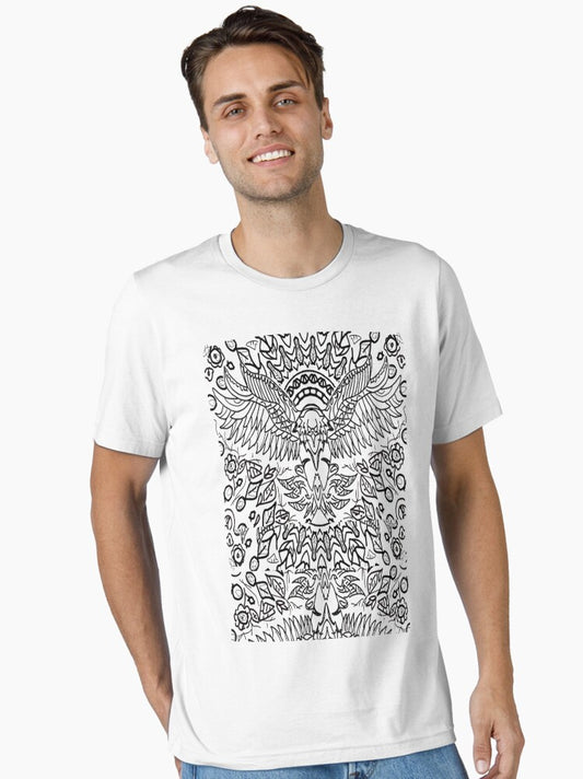 EAGLE FANG VINTAGE: Black and white Essential T-Shirt
