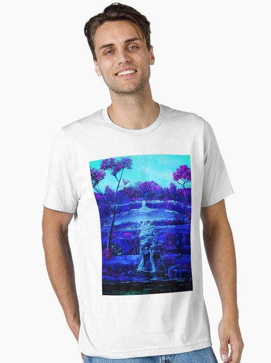 "Blue Candy Waterfall" - JAK Essential T-Shirt