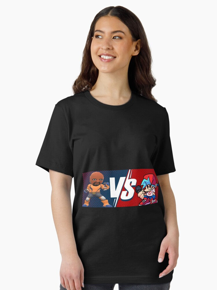 Friday Night Funkin boyfriend VS Matt black background Essential T-Shirt