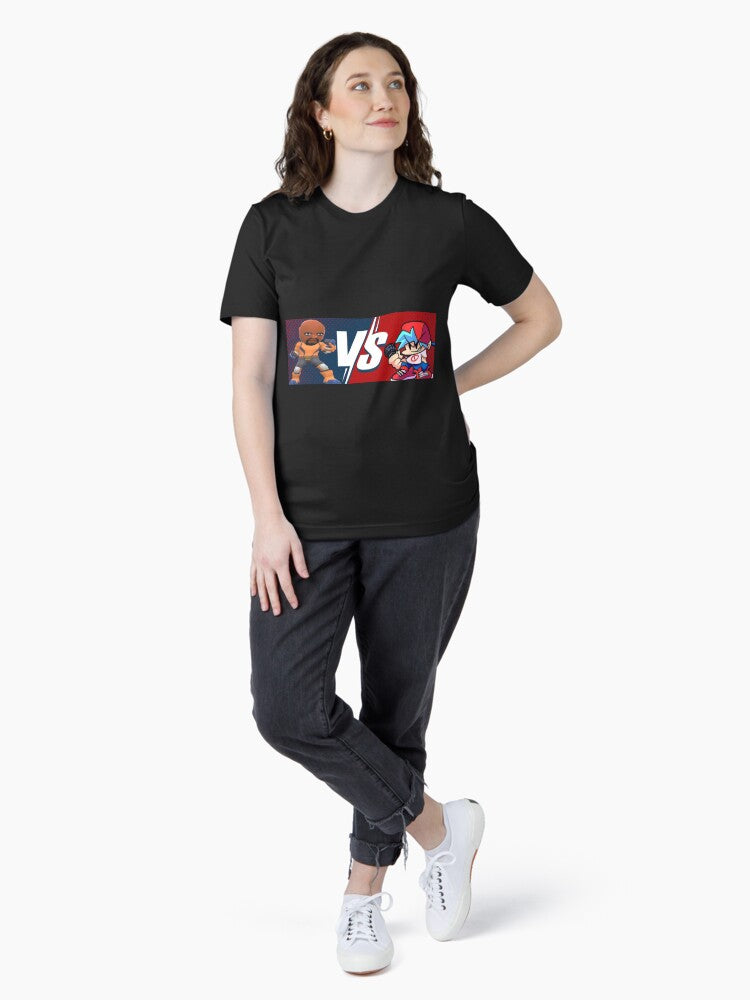 Friday Night Funkin boyfriend VS Matt black background Essential T-Shirt