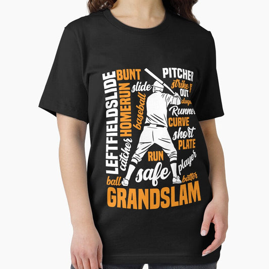 Baseball Typography Word Vintage baseball Player Essential T-Shirt