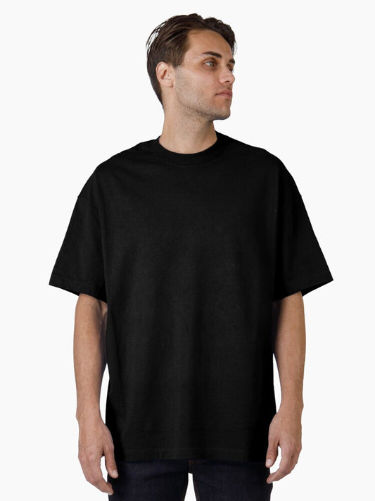 Black Seamless Pattern Oversized T-Shirt