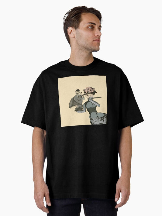 Victorian Hip Hop Funny Retro Vintage Rapper Oversized T-Shirt