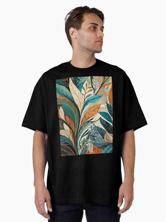 Vintage wallpaper design patterns Oversized T-Shirt Style004