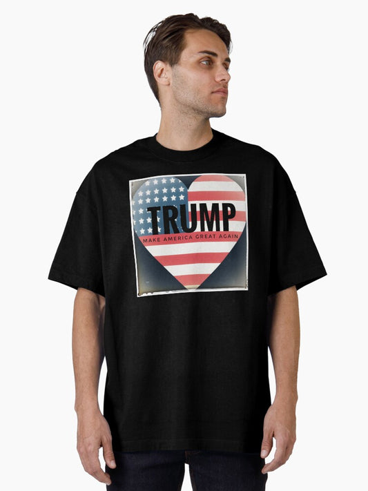 Trump Heart Oversized T-Shirt