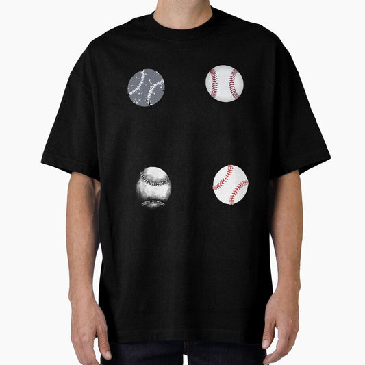 Baseball Is My Favorite Sports Ball Pack Oversized T-Shirt