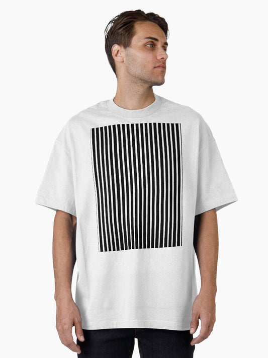 Stripes Black and White Oversized T-Shirt