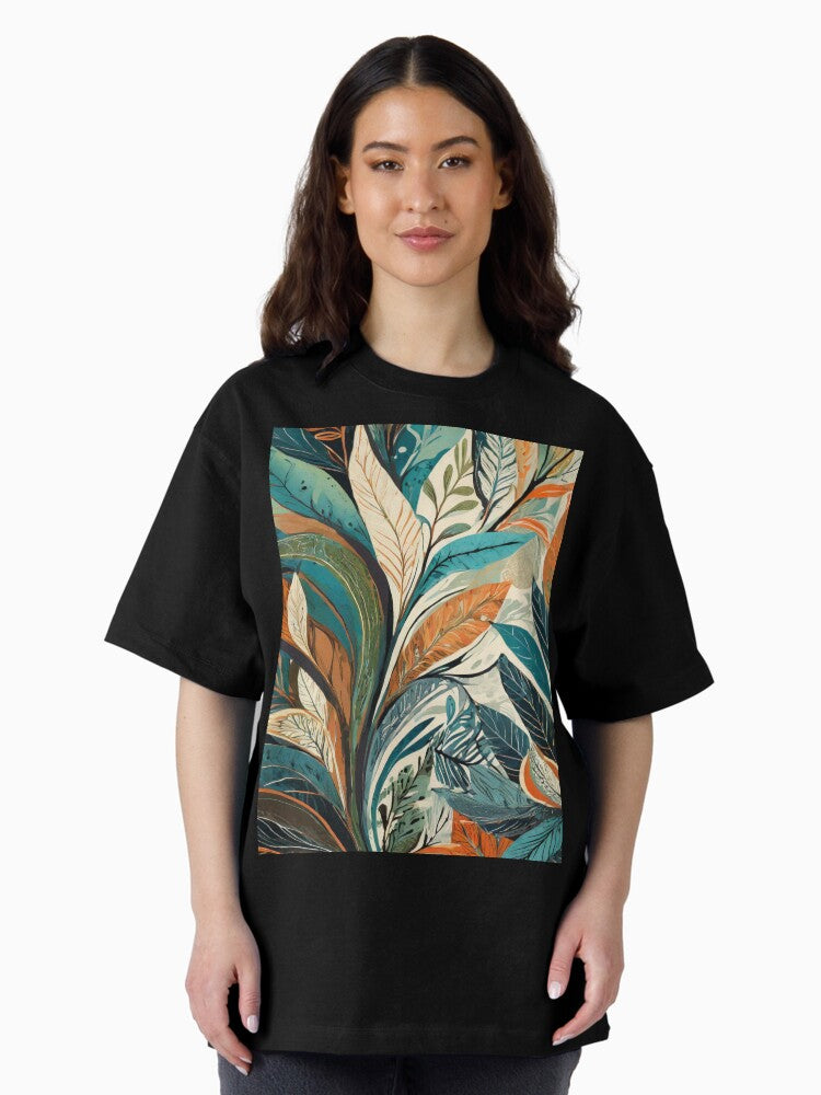 Vintage wallpaper design patterns Oversized T-Shirt Style004