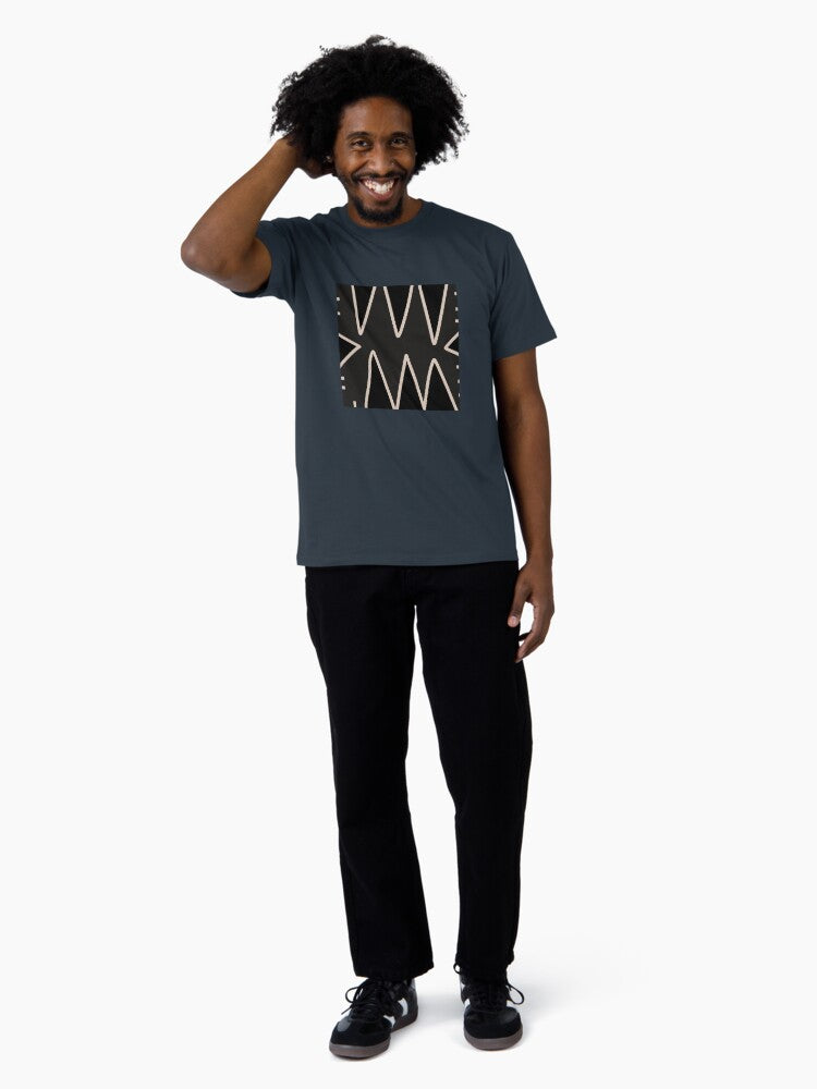 Black Modern Retro Premium T-Shirt
