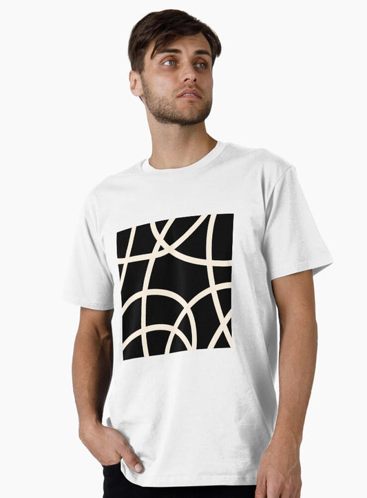 Black and White Modern Premium T-Shirt