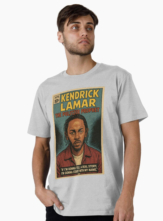 Kendrick Lamar “The Pulitzer Prophet” Vintage Comic Art Premium T-Shirt