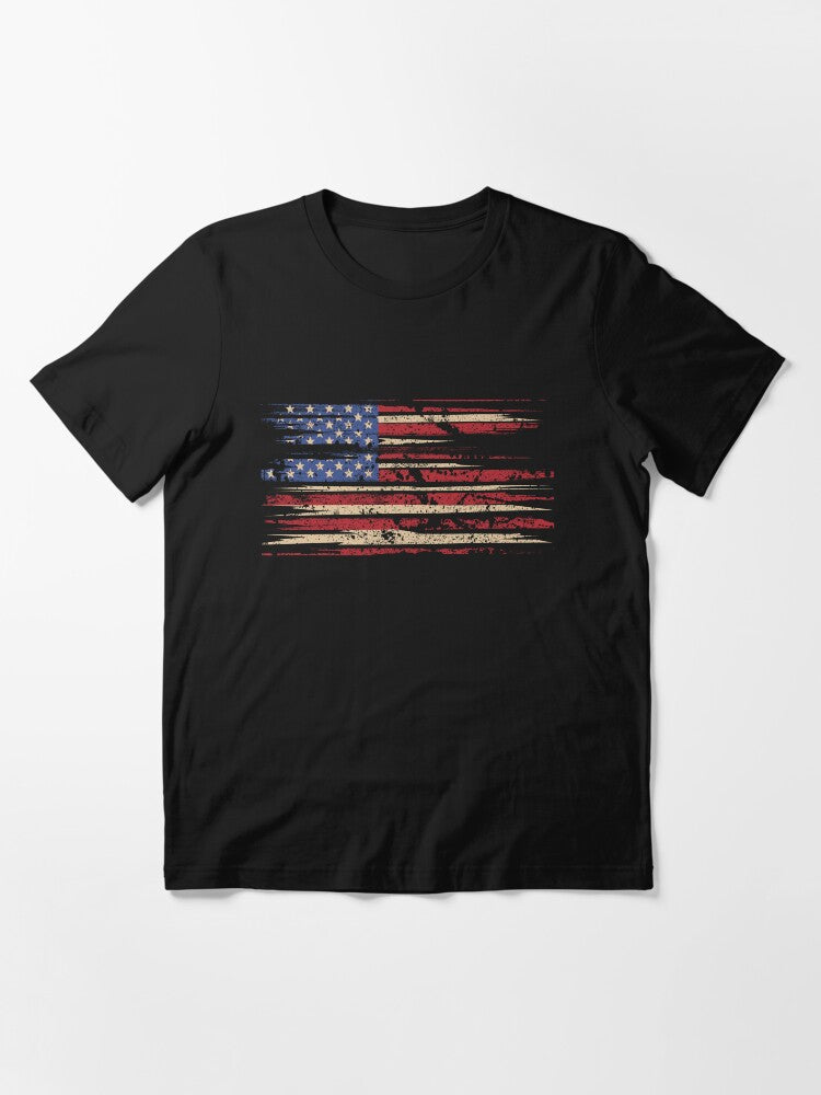 Vintage American Flag Distressed Style Essential T-Shirt