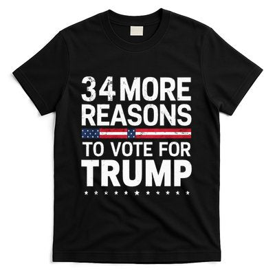 Trump Convicted Felon 34 More Reasons To Vote T-Shirt