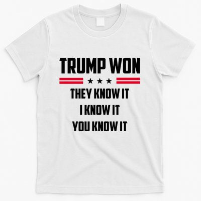 Trump Won They Know It I Know It You Know It T-Shirt