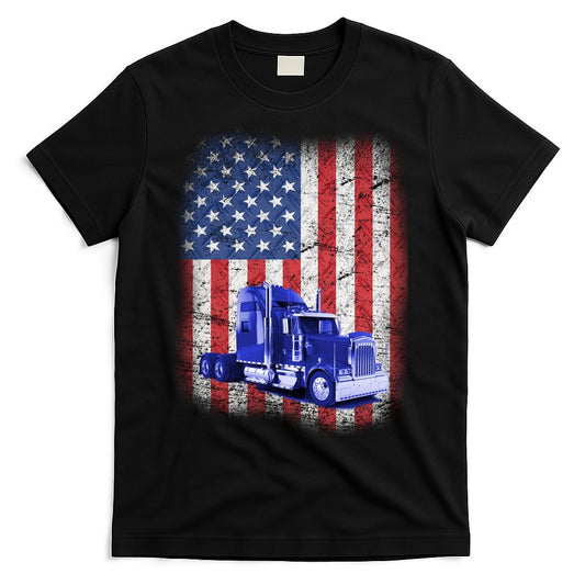 Vintage American Trucker USA Flag T-Shirt