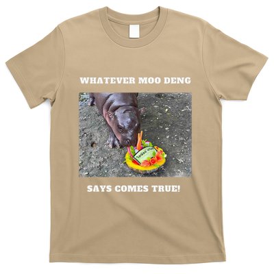 Won Thank God Trump Hippo Moo Deng Prediction Greatest T-Shirt
